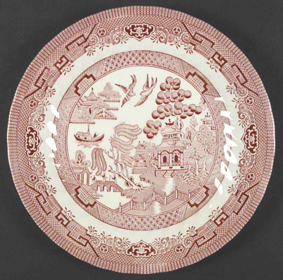 Willow Rosa Dinner Plate by Royal Wessex-1