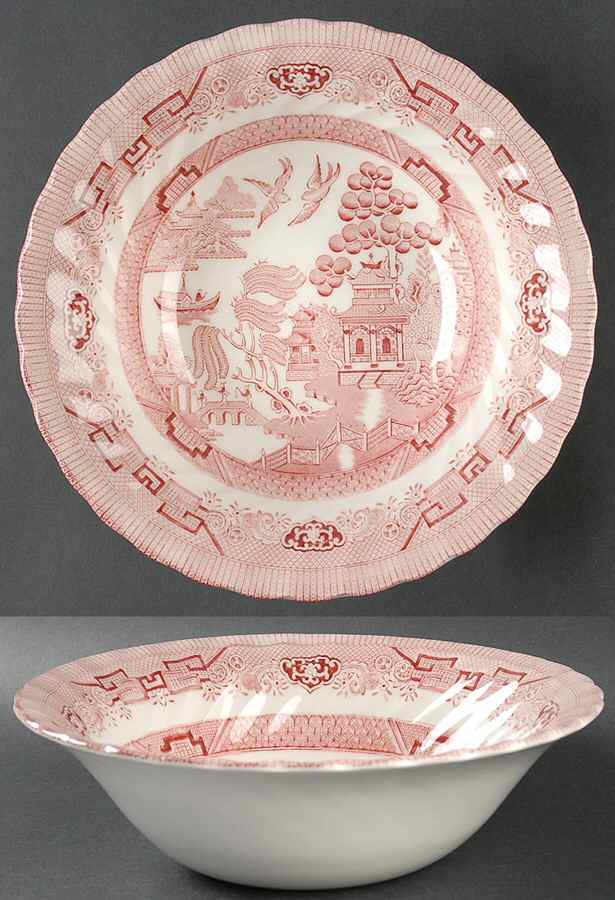 Willow Rosa 9" Round Vegetable Bowl by Royal Wessex-1