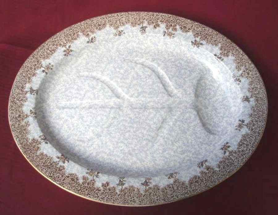 W2297 (Brown) 20" Oval Platter with Well by Royal Worcester-1