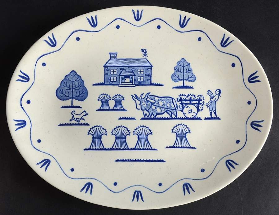 American Provincial 13" Oval Serving Platter by Royal (USA)-1