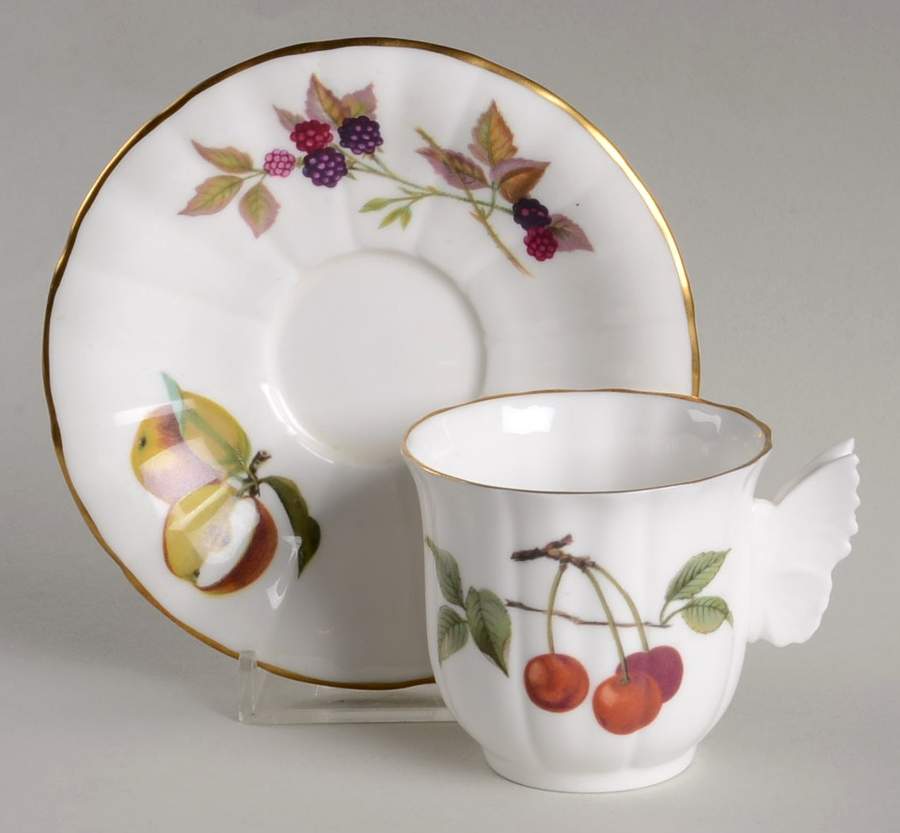 Arden Flat Demitasse Cup & Saucer Set by Royal Worcester-1