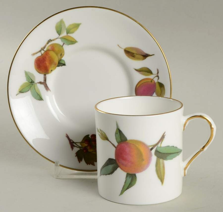 Arden Flat Demitasse Cup & Saucer Set by Royal Worcester-1