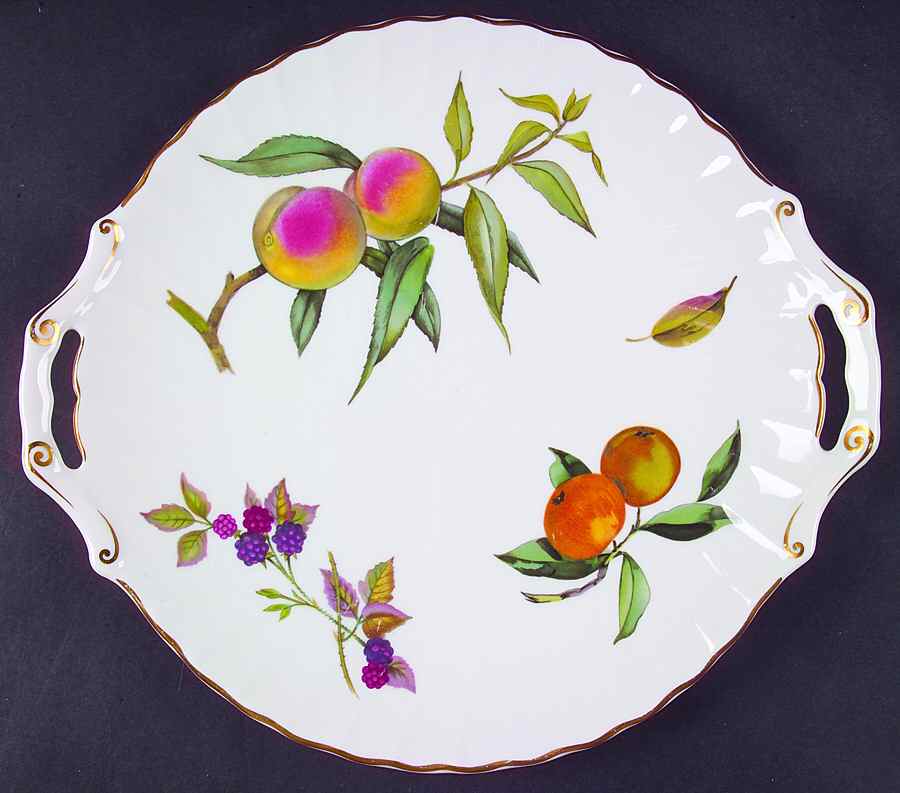 Arden Handled Cake Plate by Royal Worcester-1