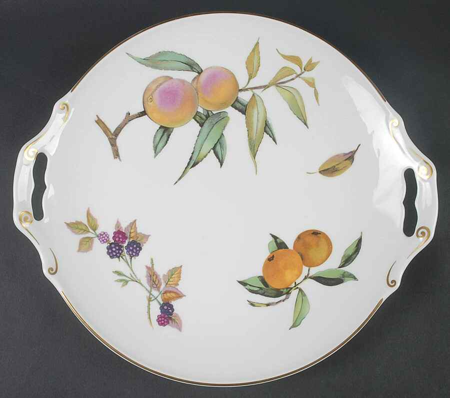 Arden Handled Cake Plate by Royal Worcester-1