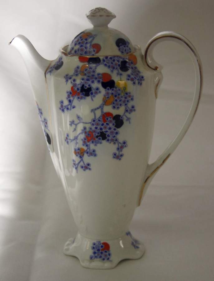 Carnival Coffee Pot & Lid by Royal Doulton-1