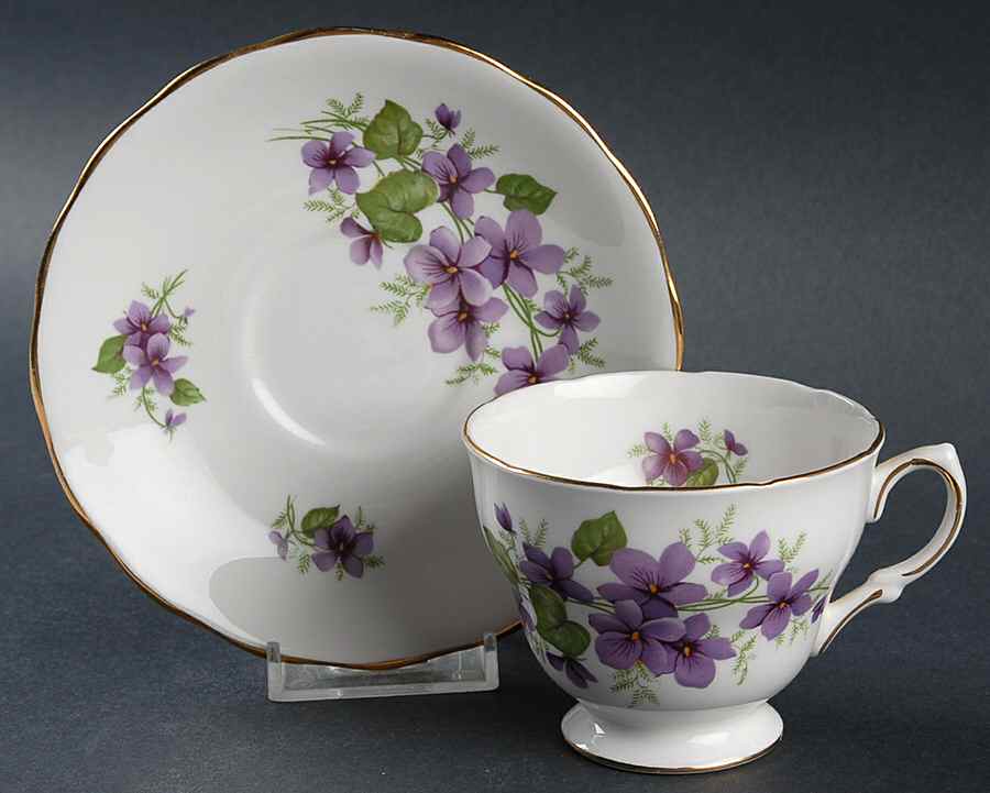 RVA8141 Footed Cup & Saucer Set by Royal Vale-1