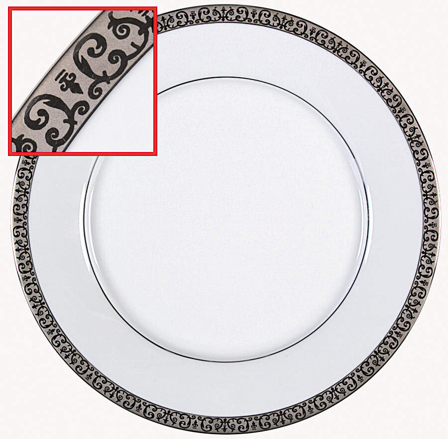 Platinum Buffet Dinner Plate by Royal Gallery-1