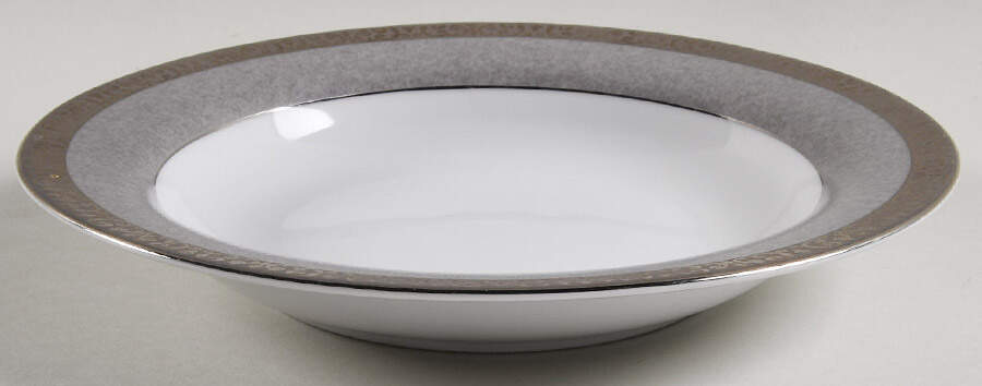 Platinum Buffet Large Rim Soup Bowl by Royal Gallery-1