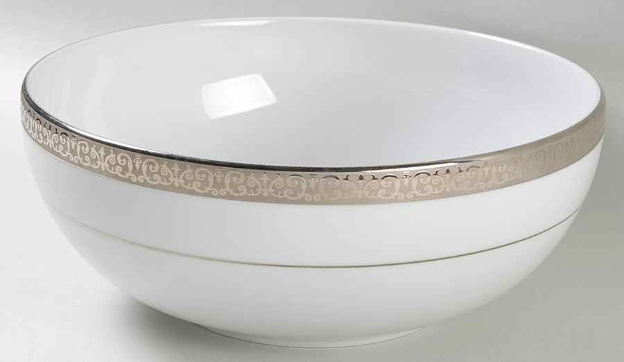 Platinum Buffet 9" Round Vegetable Bowl by Royal Gallery-1