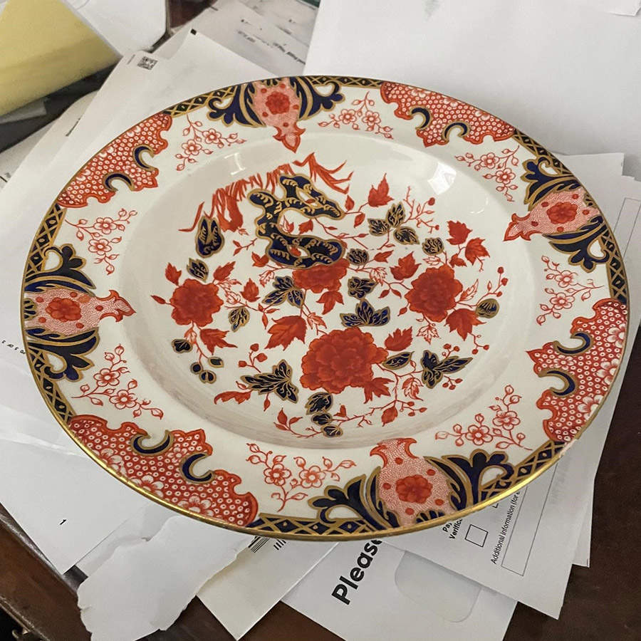 1721 Dinner Plate by Royal Crown Derby-1