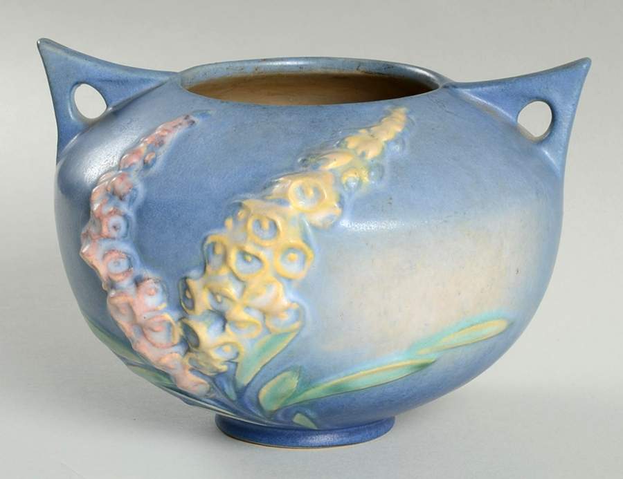Foxglove Blue 4" Rose Bowl by Roseville-1