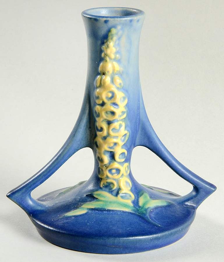 Foxglove Blue 5" Bud Vase by Roseville-1