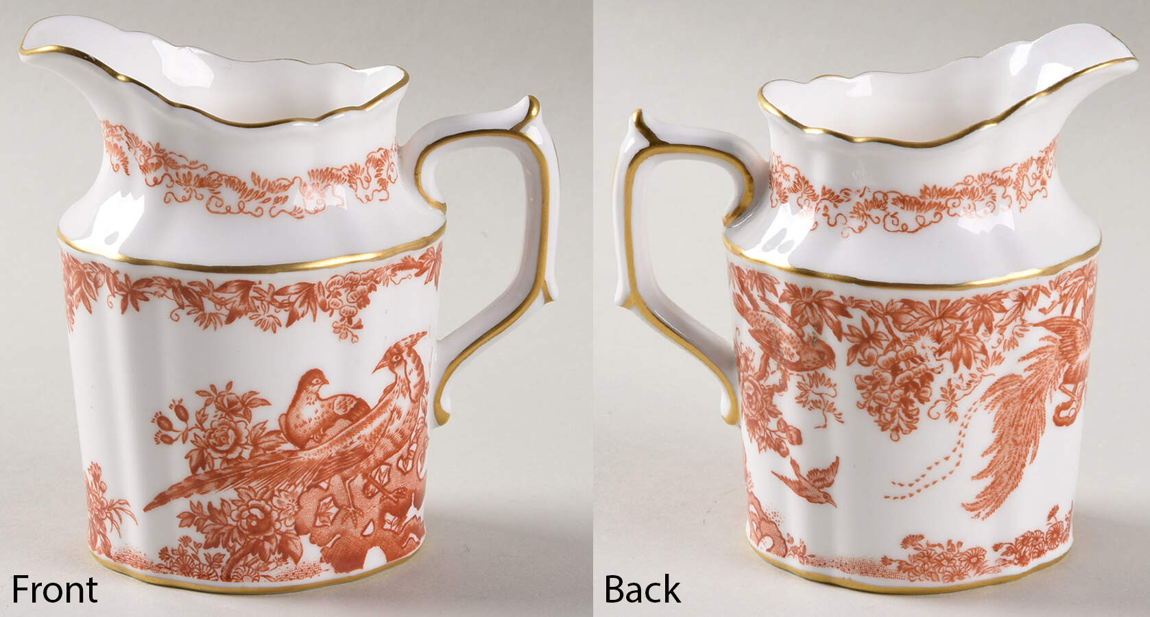 Aves Red (Newer, Re Introduced 2002) Mini Creamer by Royal Crown Derby-1