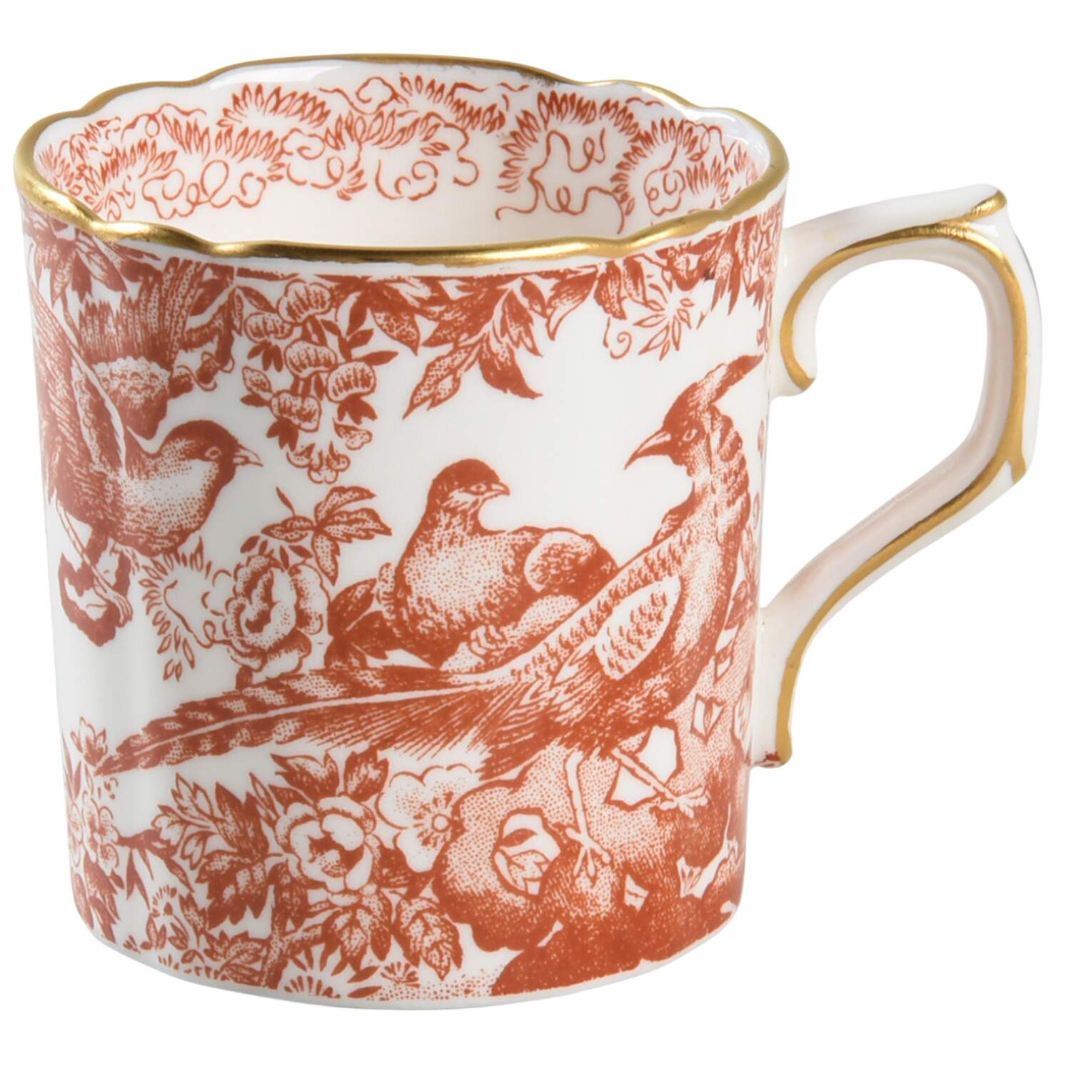 Aves Red (Newer, Re Introduced 2002) Flat Demitasse Cup by Royal Crown Derby-1