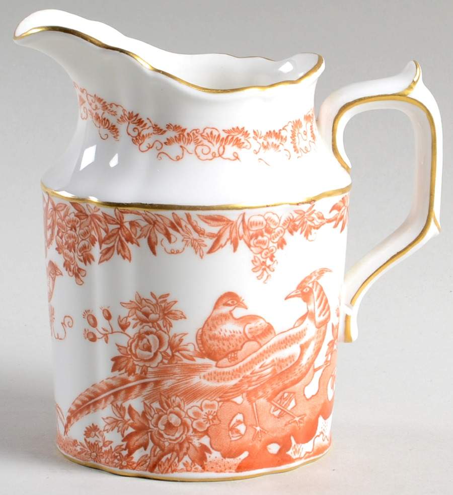Aves Red (Newer, Re Introduced 2002) Creamer by Royal Crown Derby-1