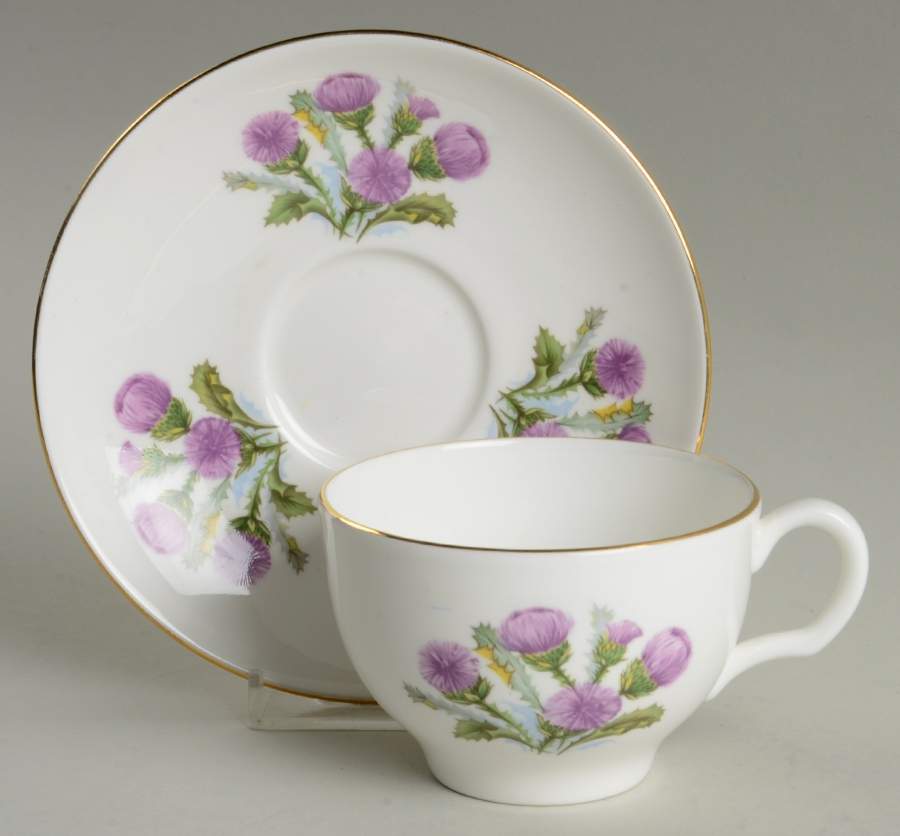 RVA43 Flat Cup & Saucer Set by Royal Vale-1
