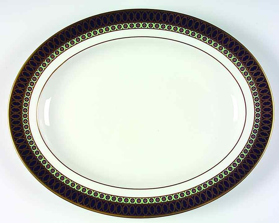 Veronese 13" Oval Serving Platter by Royal Crown Derby-1