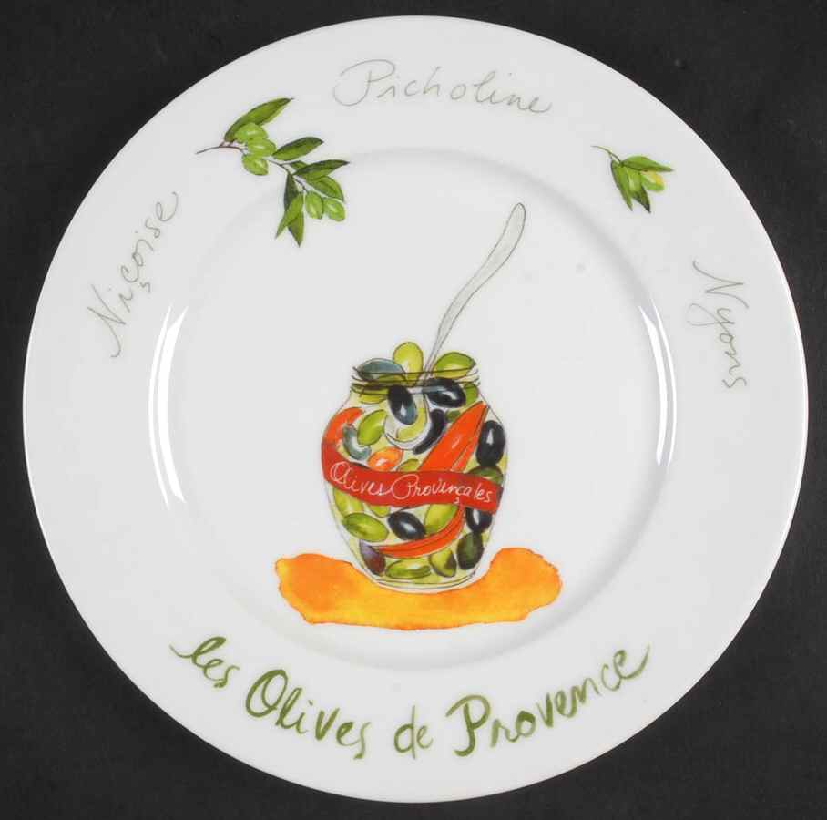 Les Olives De Provence Salad Plate by Revol-1