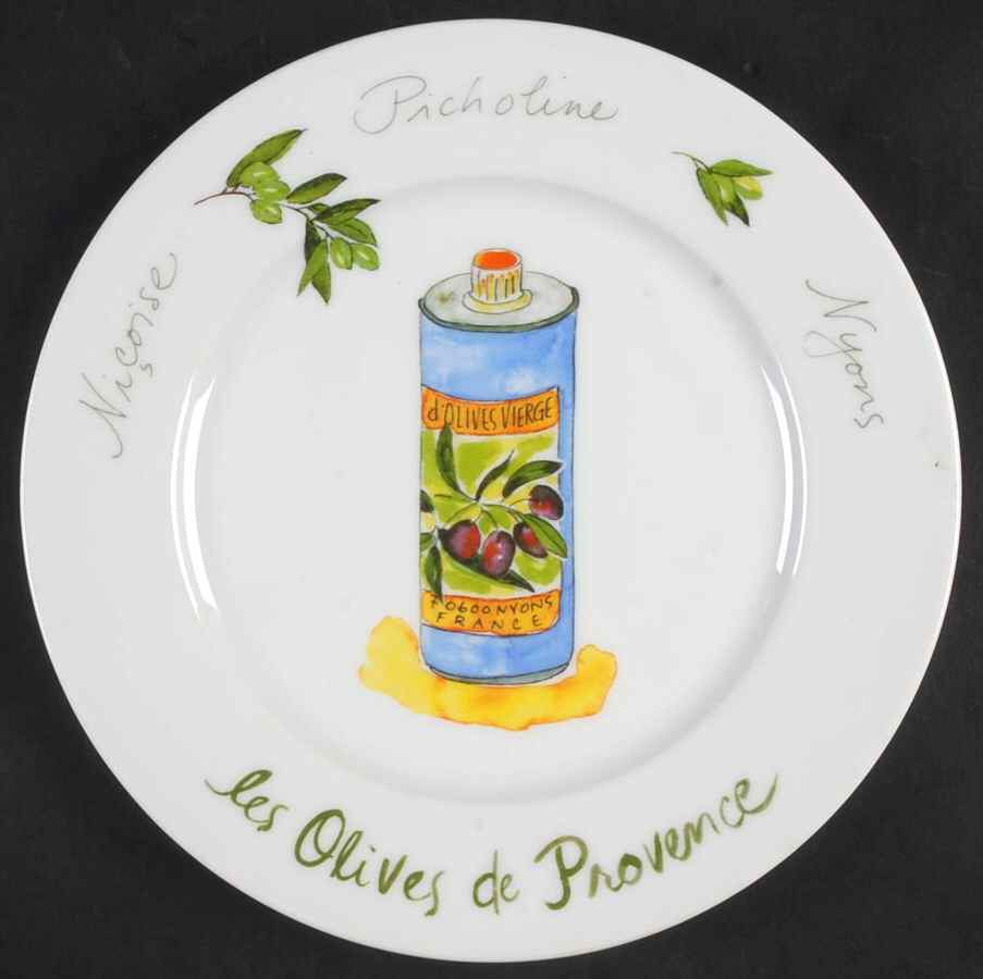 Les Olives De Provence Salad Plate by Revol-1