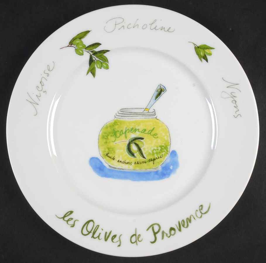 Les Olives De Provence Salad Plate by Revol-1