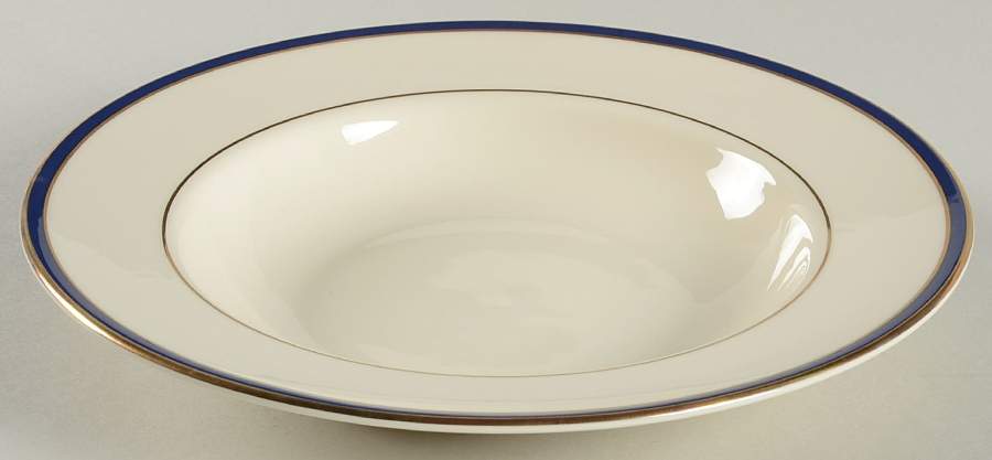 Cambridge Blue Large Rim Soup Bowl by Royal Doulton-1