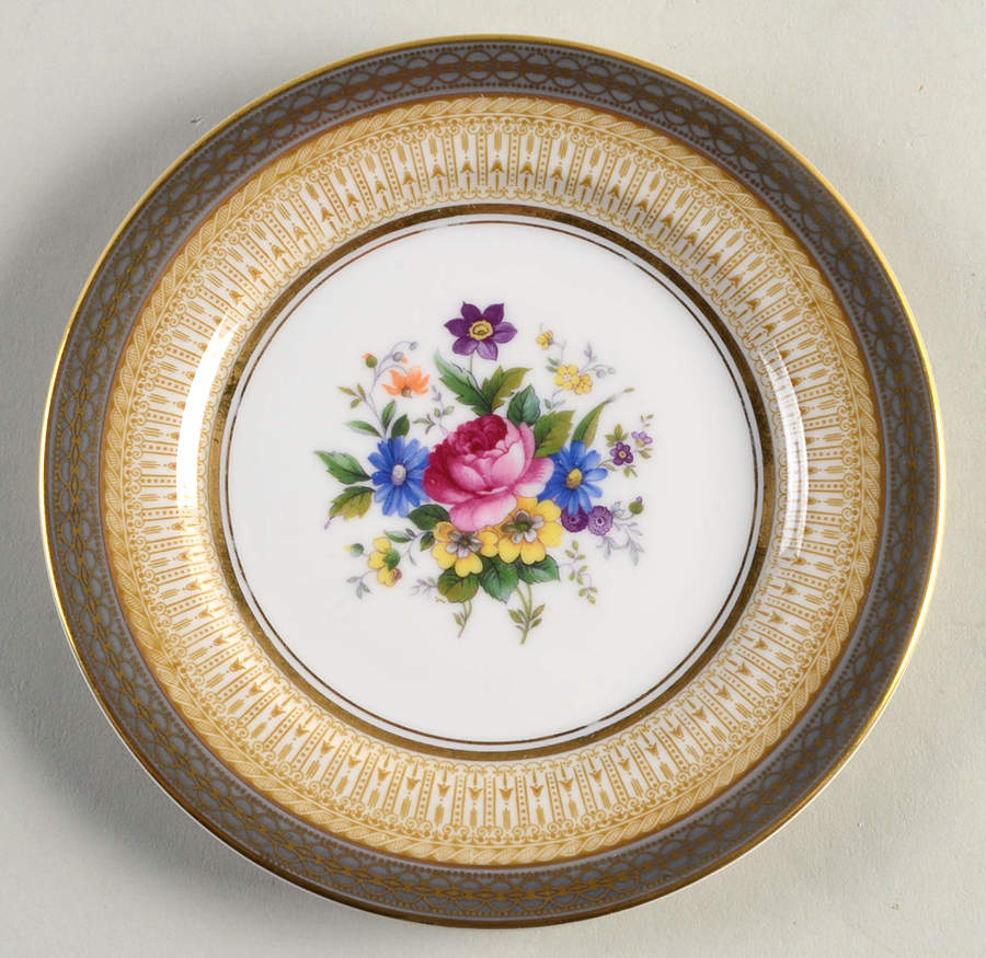 Avon Gray Bread & Butter Plate by Royal Bayreuth-1
