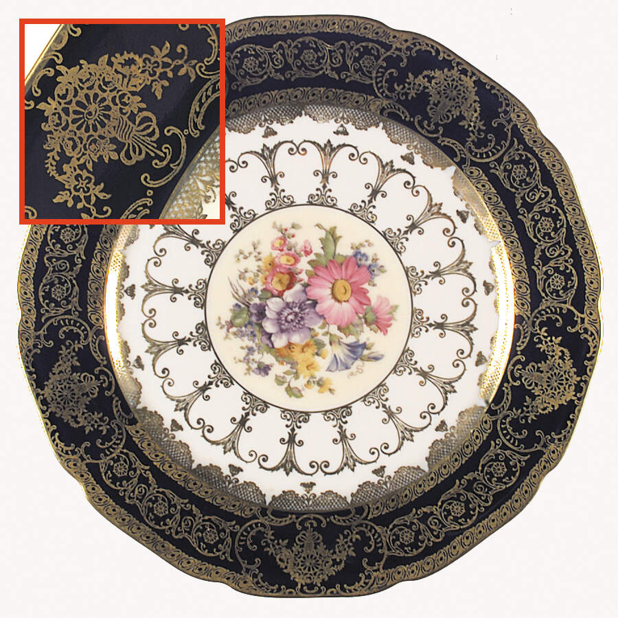 8053 Dinner Plate by Royal Ivory (Czech, Germany)-1