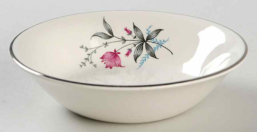 Fern Valley (Platinum) Fruit/Dessert (Sauce) Bowl by Royal Monarch-1