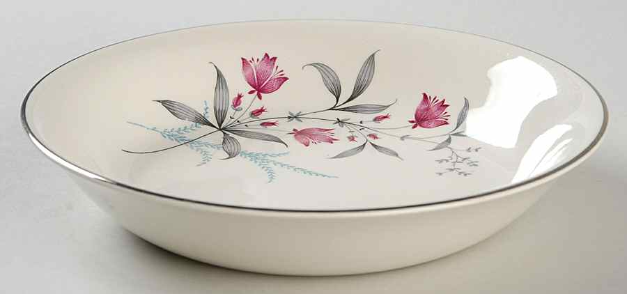 Fern Valley (Platinum) Coupe Soup Bowl by Royal Monarch-1