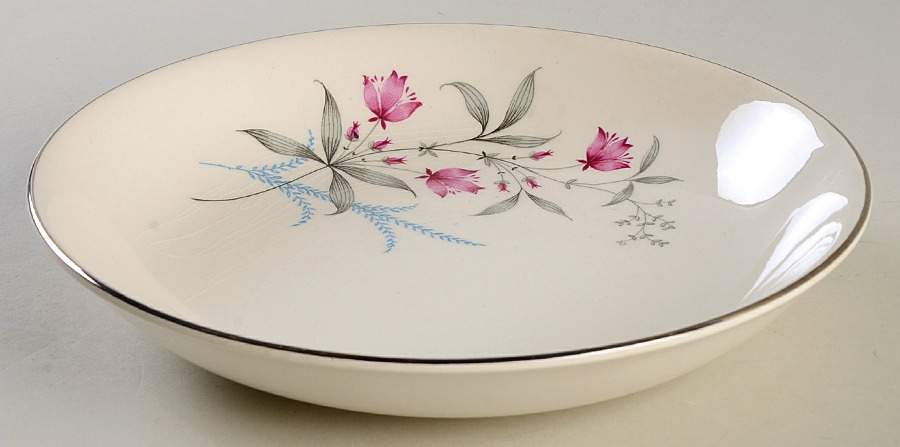 Fern Valley (Platinum) Coupe Soup Bowl by Royal Monarch-1