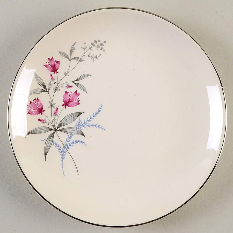 Fern Valley (Platinum) Bread & Butter Plate by Royal Monarch-1