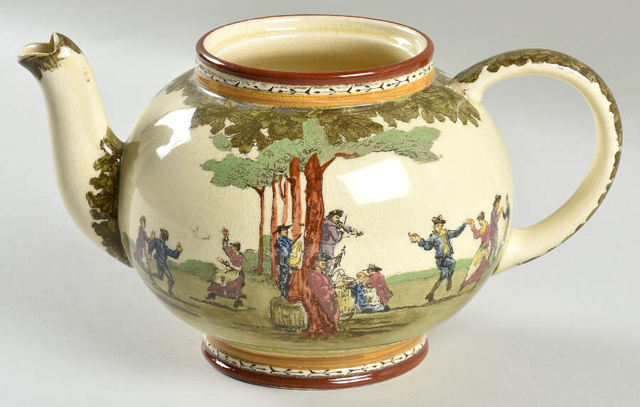 Village Fete Small Teapot No Lid by Royal Doulton-1