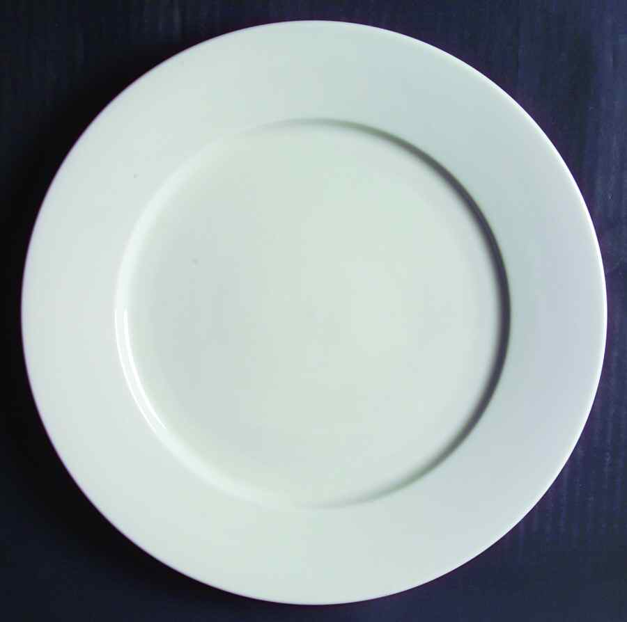 Elite White (Rim Shape) Dinner Plate by Royal Majestic-1