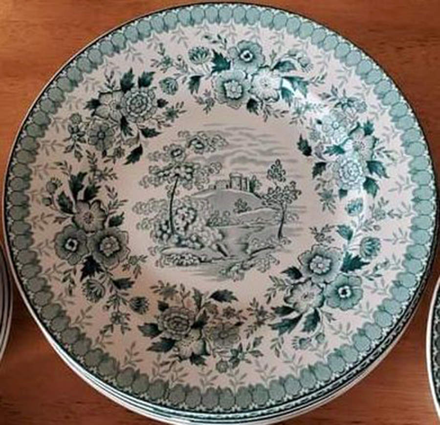 Woodland Green Dinner Plate by Ridgway (Ridgways)-1