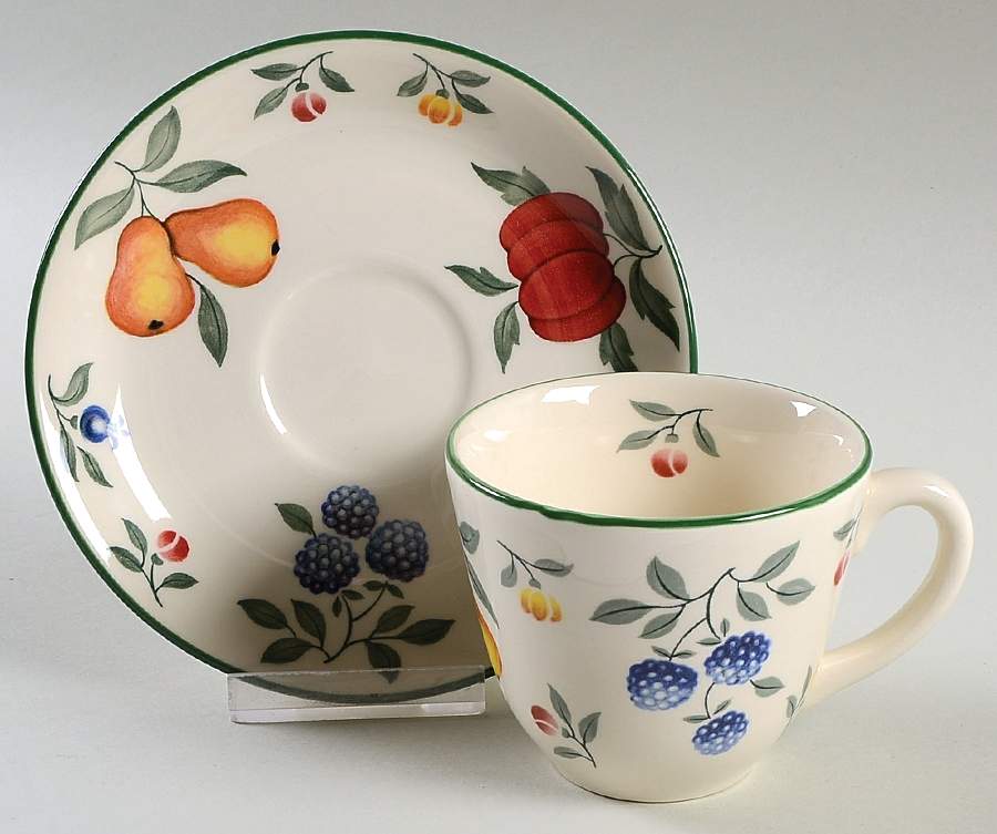 Toscana Flat Cup & Saucer Set by Royal Stafford-1