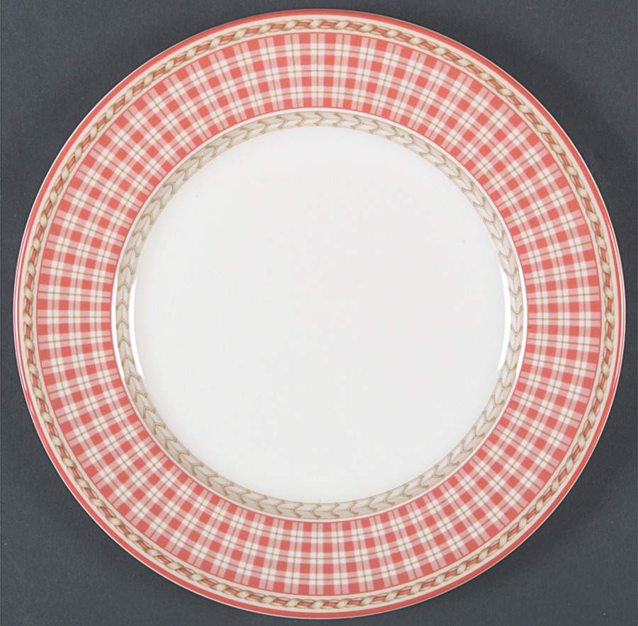 Provence Rouge Plaid Salad Plate by Royal Doulton-1