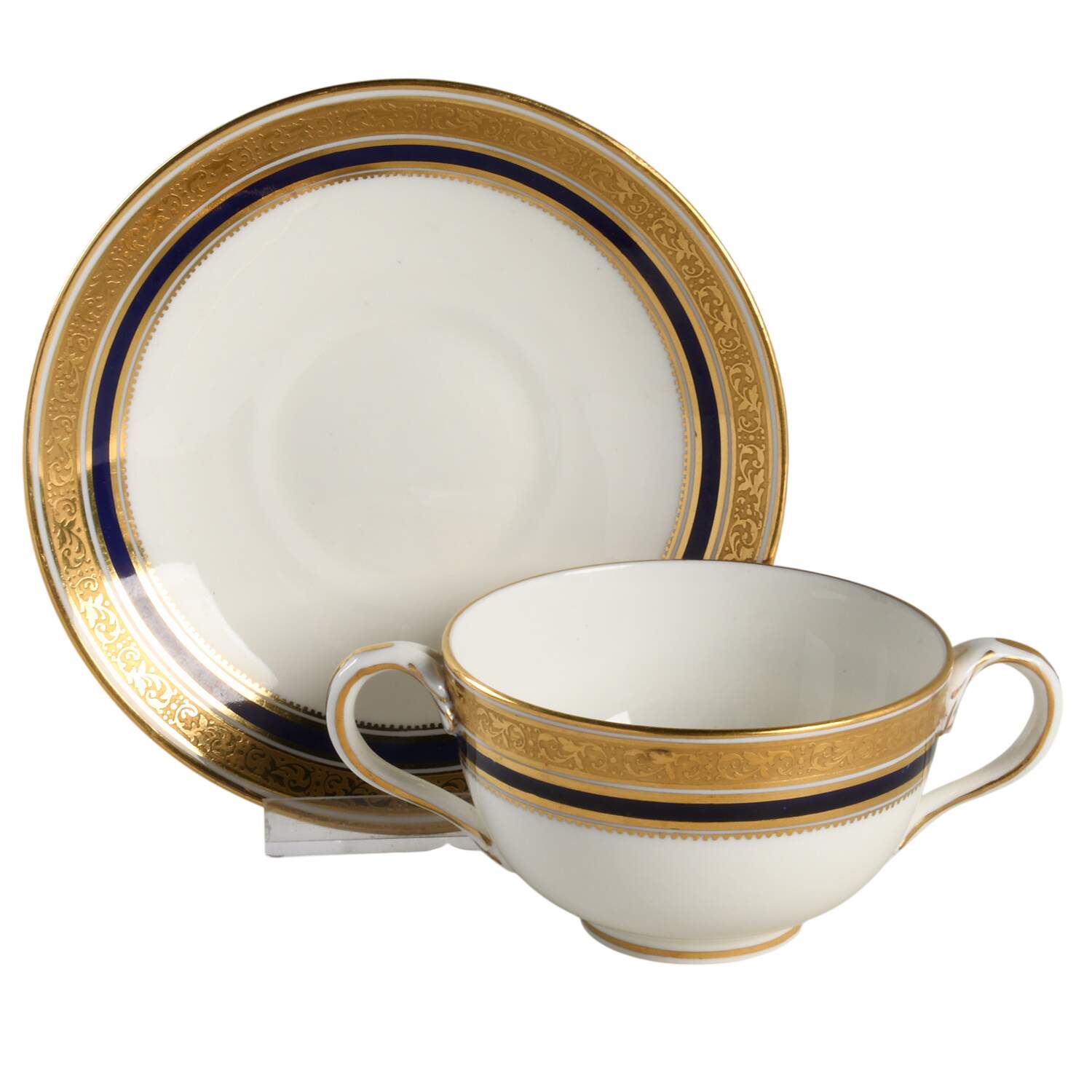 L6228 Footed Bouillon Cup & Saucer by Royal Cauldon-1