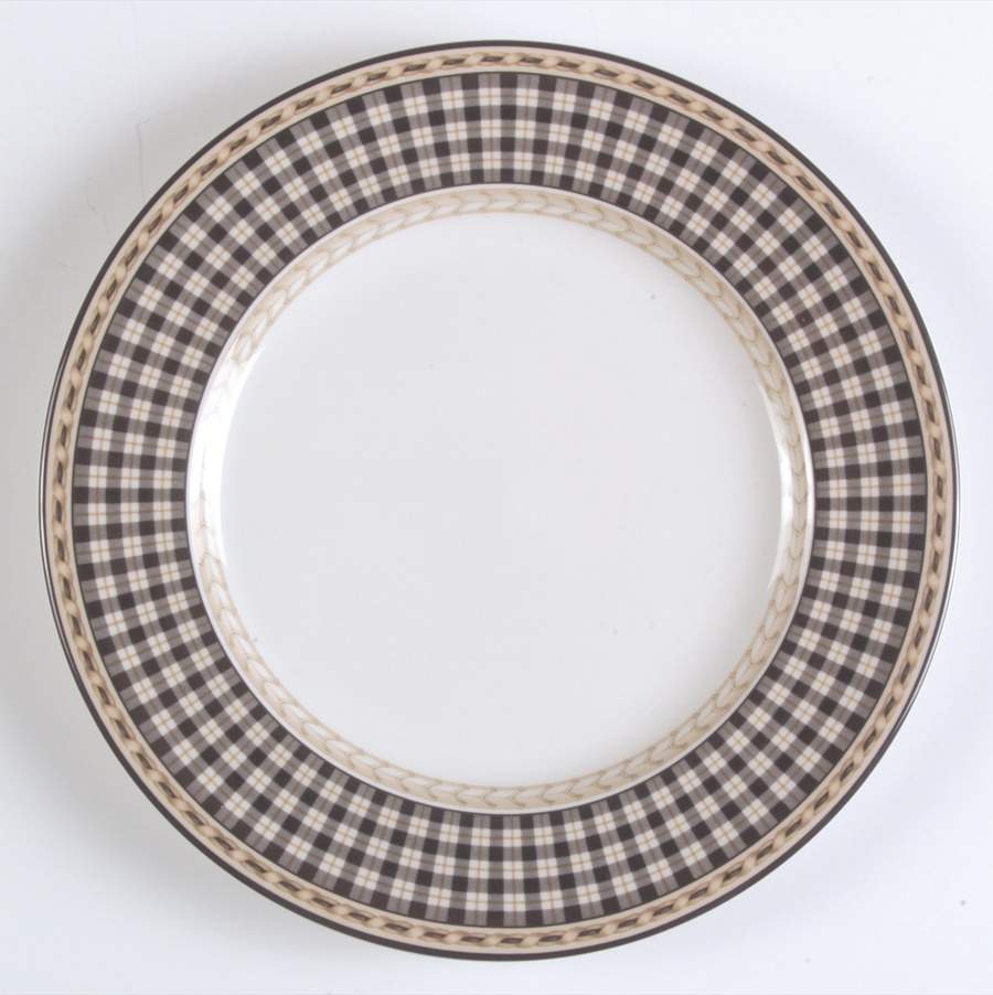 Provence Noir Plaid Salad Plate by Royal Doulton-1