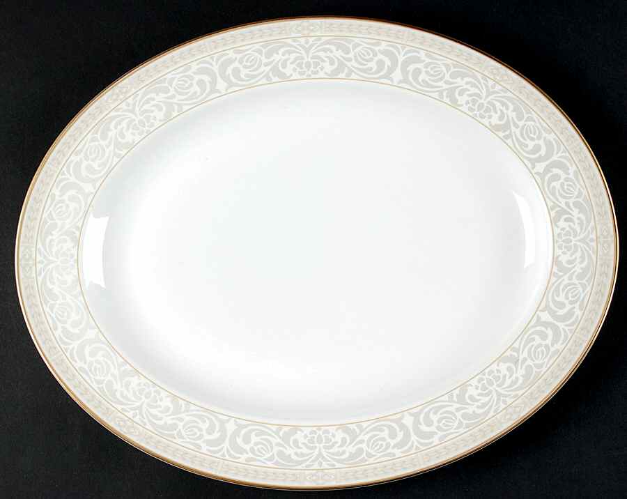 Gardenia 13" Oval Serving Platter by Royal Doulton-1