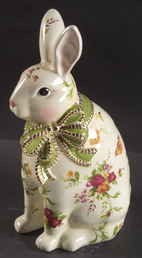 Seasons of Colour (Spring Accessories) Figural Cookie Jar & Lid by Royal Albert-1