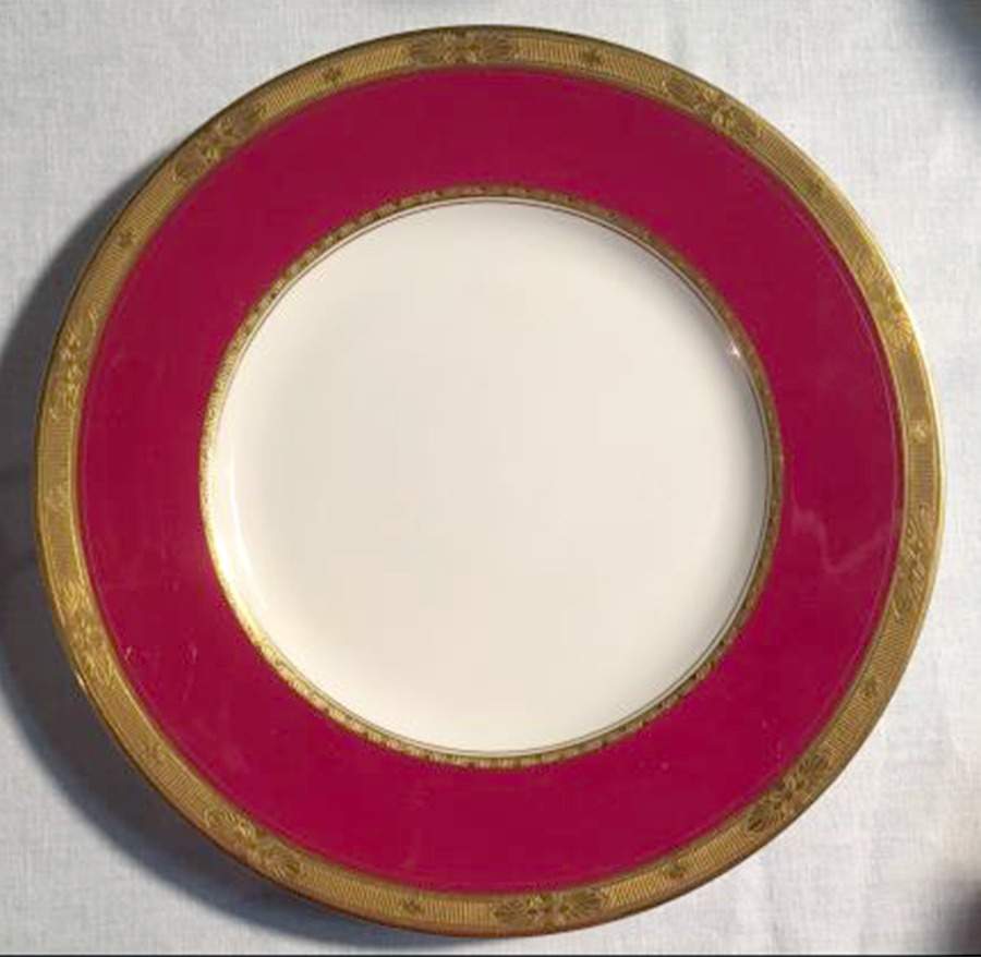 Diana Maroon Dinner Plate by Royal Worcester-1