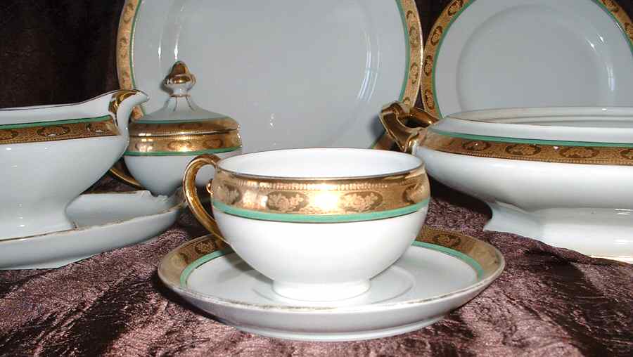 RR1 Footed Cup & Saucer Set by Royal R (Bavaria)-1
