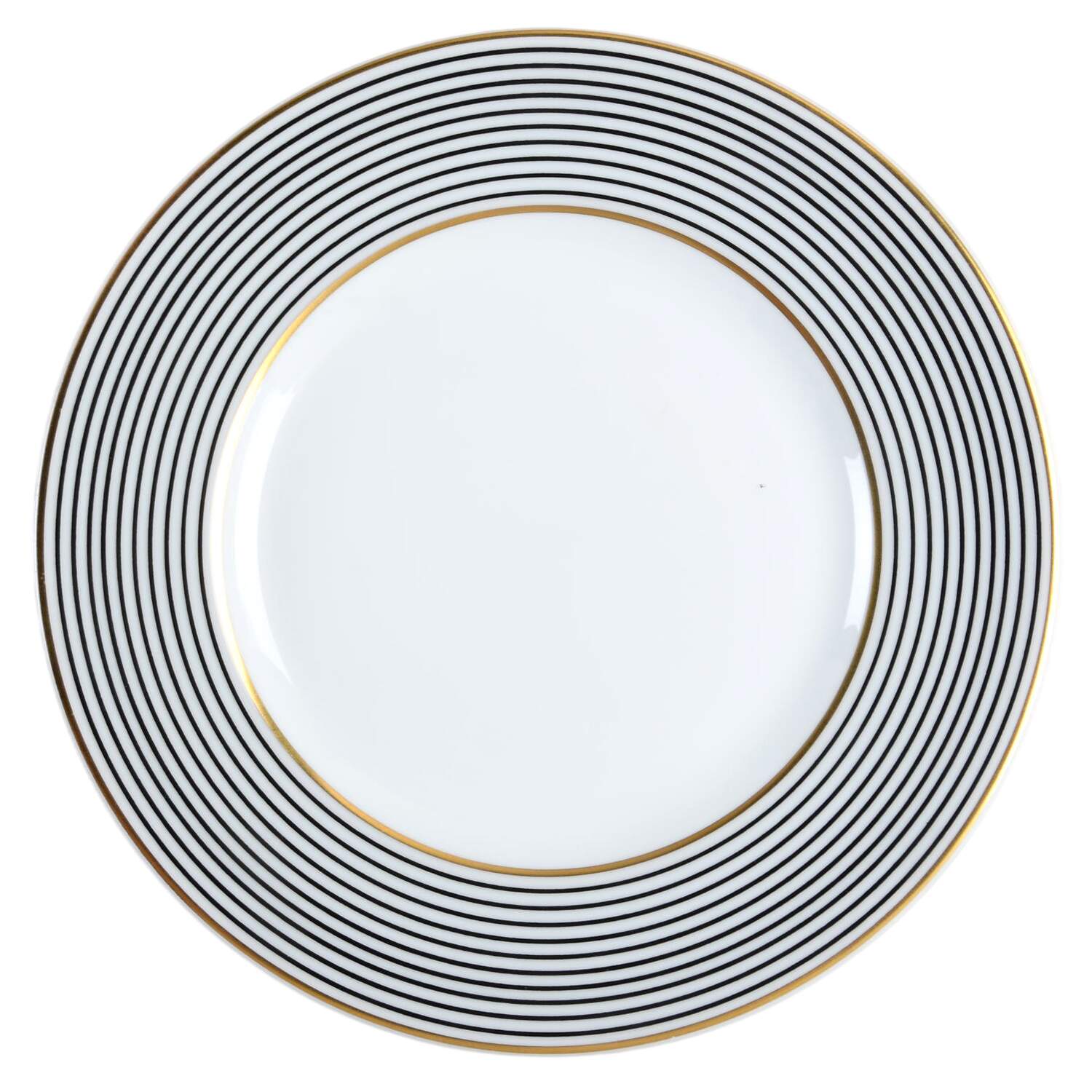 Crinoline Black Bread & Butter Plate by Raynaud-1