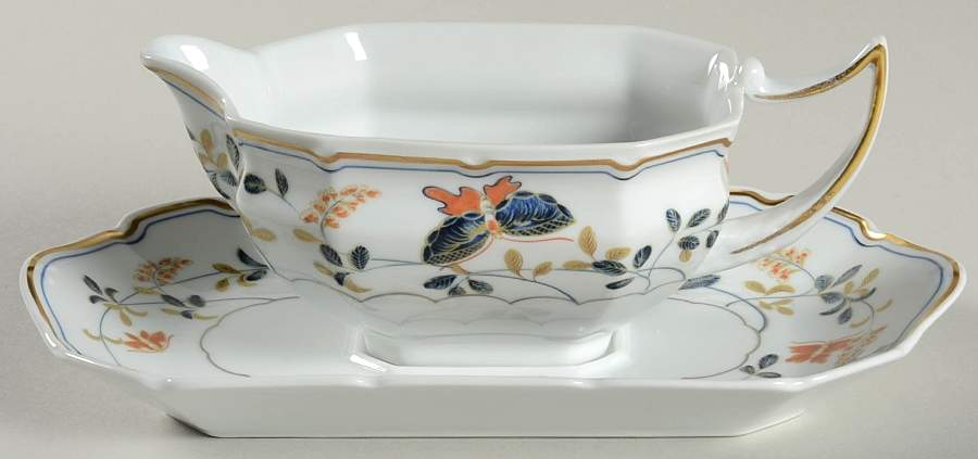 Papillons Gravy Boat & Underplate by Raynaud-1