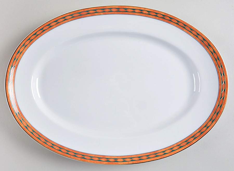 Toscane 14" Oval Serving Platter by Raynaud-1