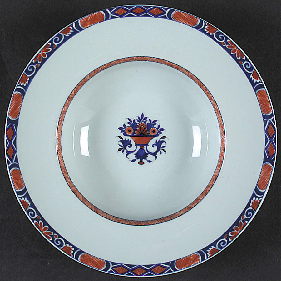 Jumieges (Celadon Background) Rim Soup Bowl by Raynaud-1