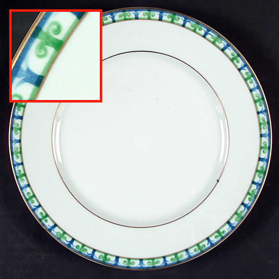 Bagatelle (Celadon) Dessert Luncheon Plate by Raynaud-1
