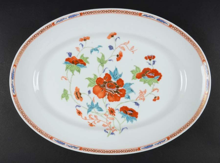Hokusai 14" Oval Serving Platter by Raynaud-1