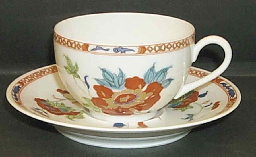 Hokusai Flat Cup & Saucer Set by Raynaud-1