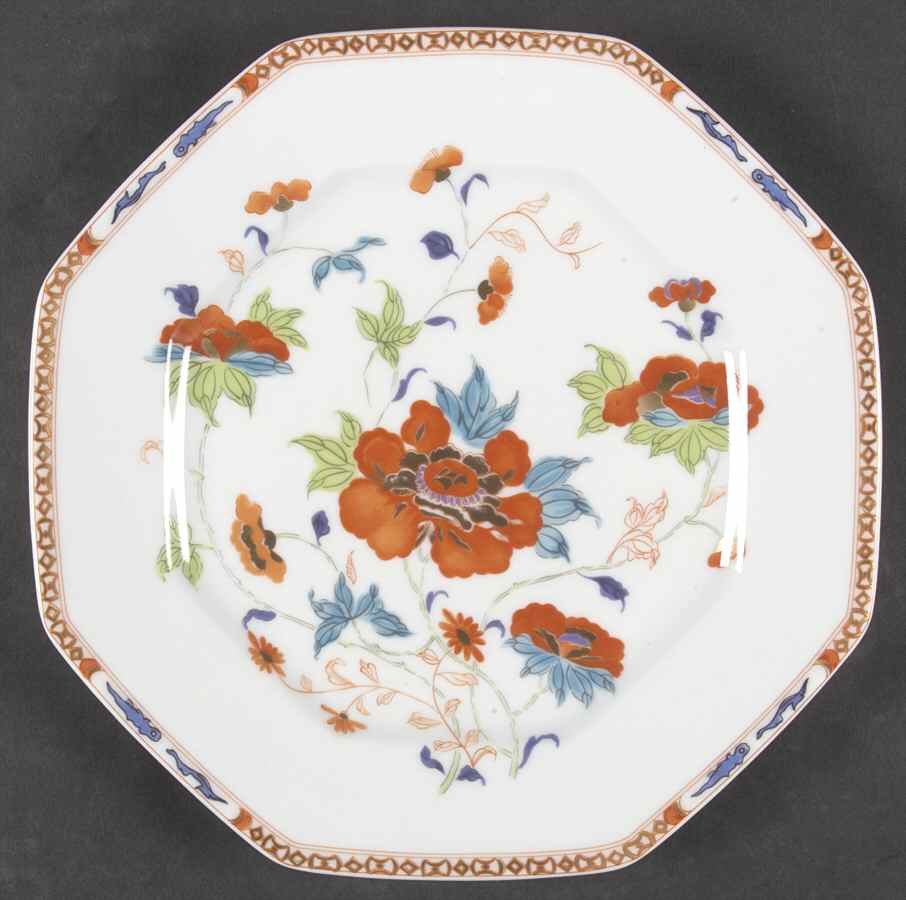 Hokusai Octagonal Luncheon Plate by Raynaud-1